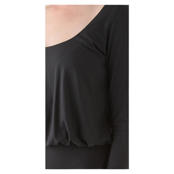 Susana Monaco Greta Long  Sleeve Black Mini Dress size Large - Picture 7 of 7